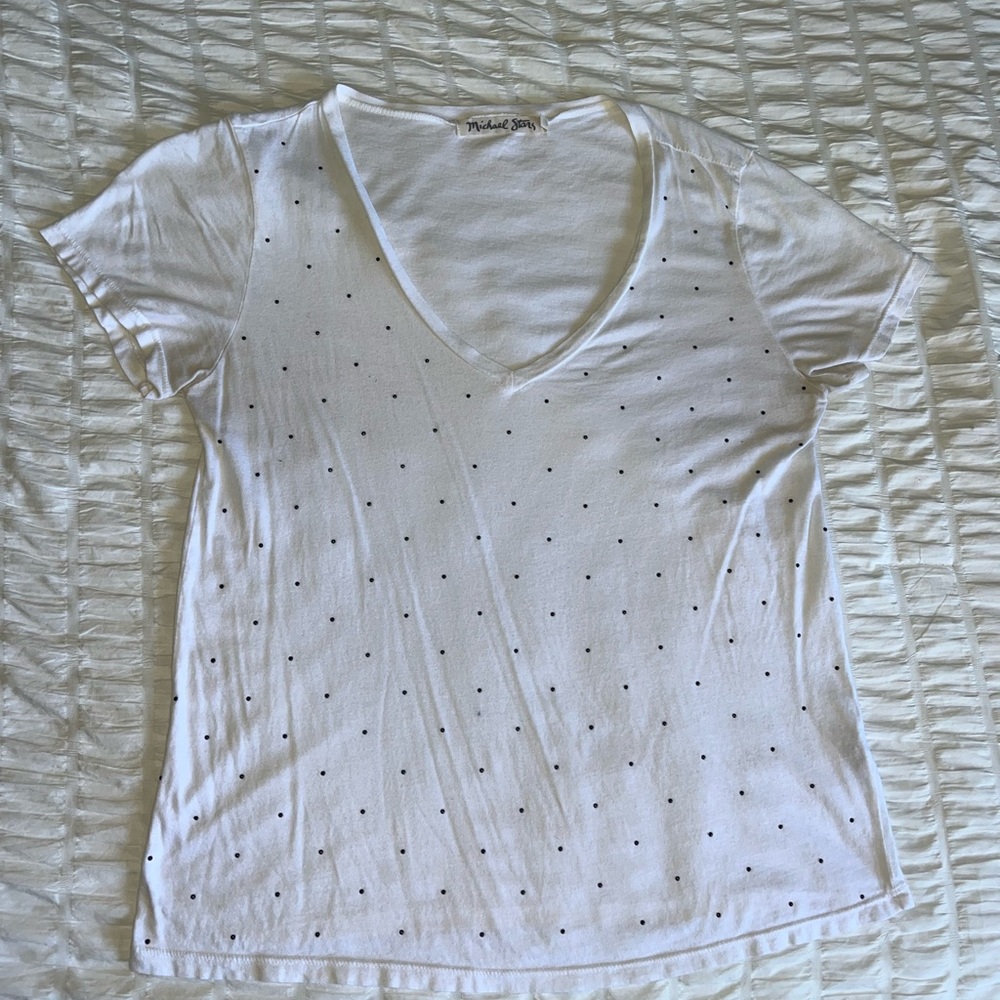 White Studded T-Shirt